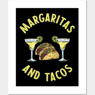 Funny Margaritas and Tacos for Mexican Food Lovers Posters and Art